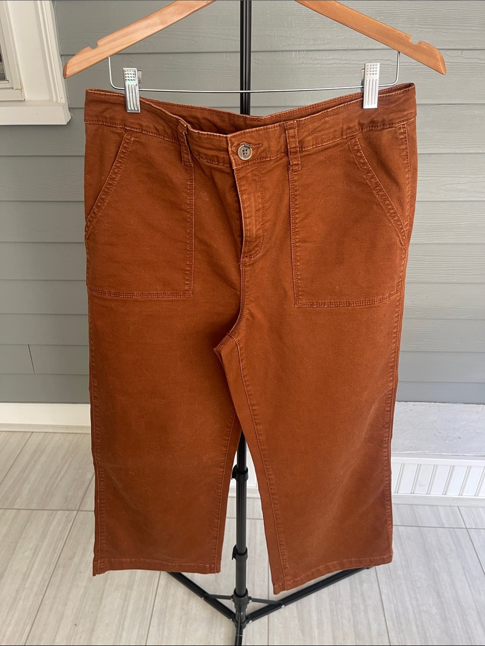 Style & Co. Wide Leg Pants in Rust Brown Size 12